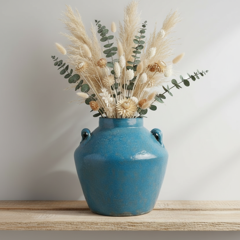 Tavira Curved Ceramic Vase
