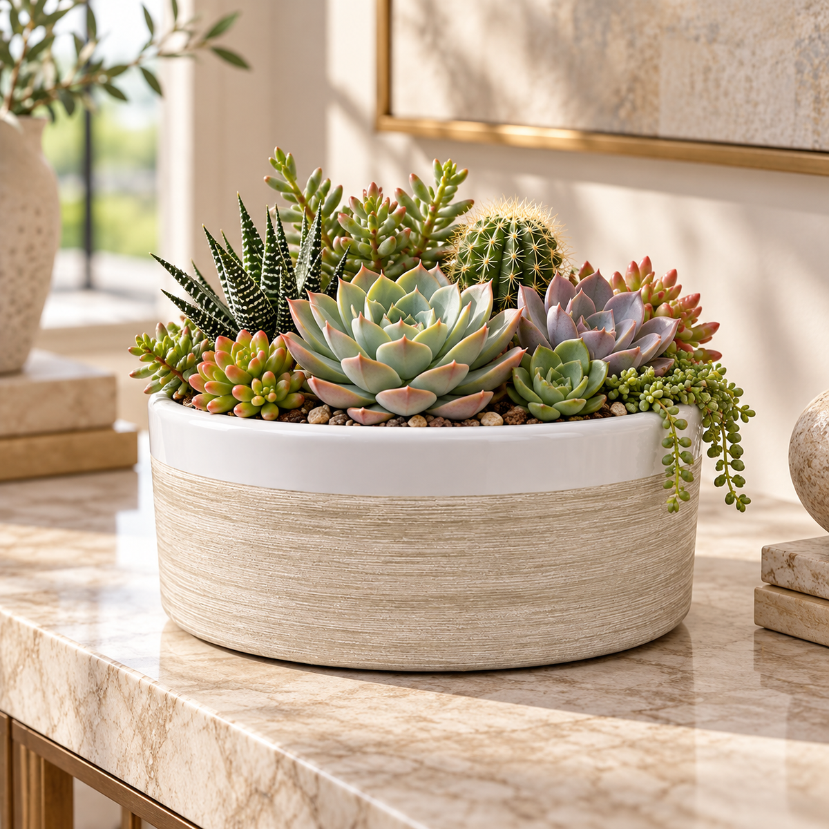 Abril Round Squat Planter Bowl