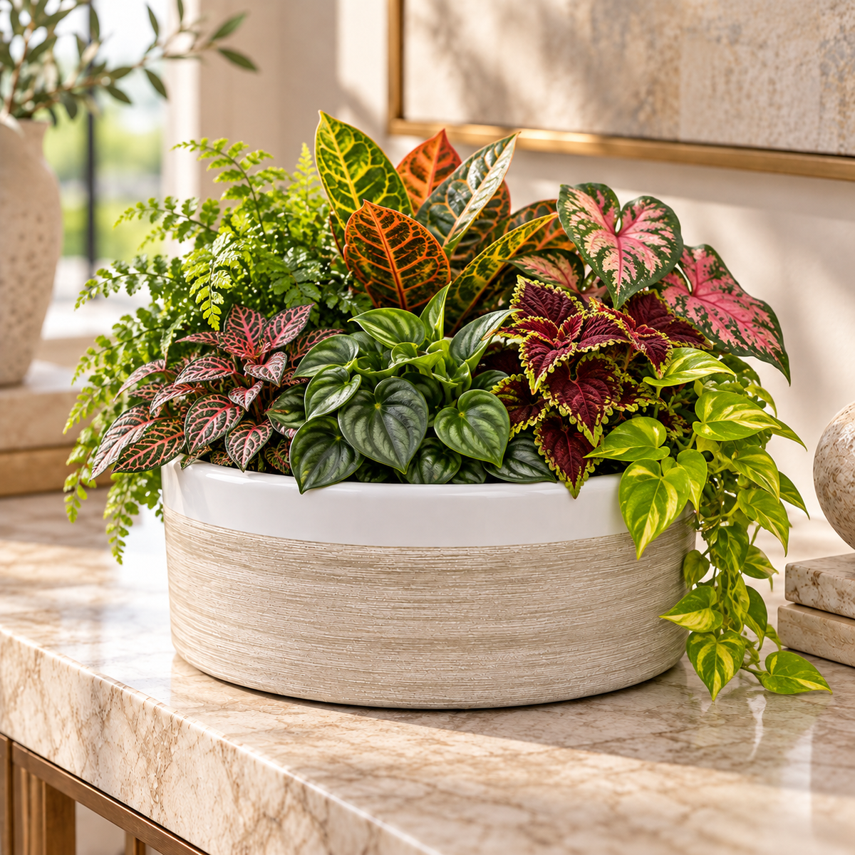 Abril Round Squat Planter Bowl