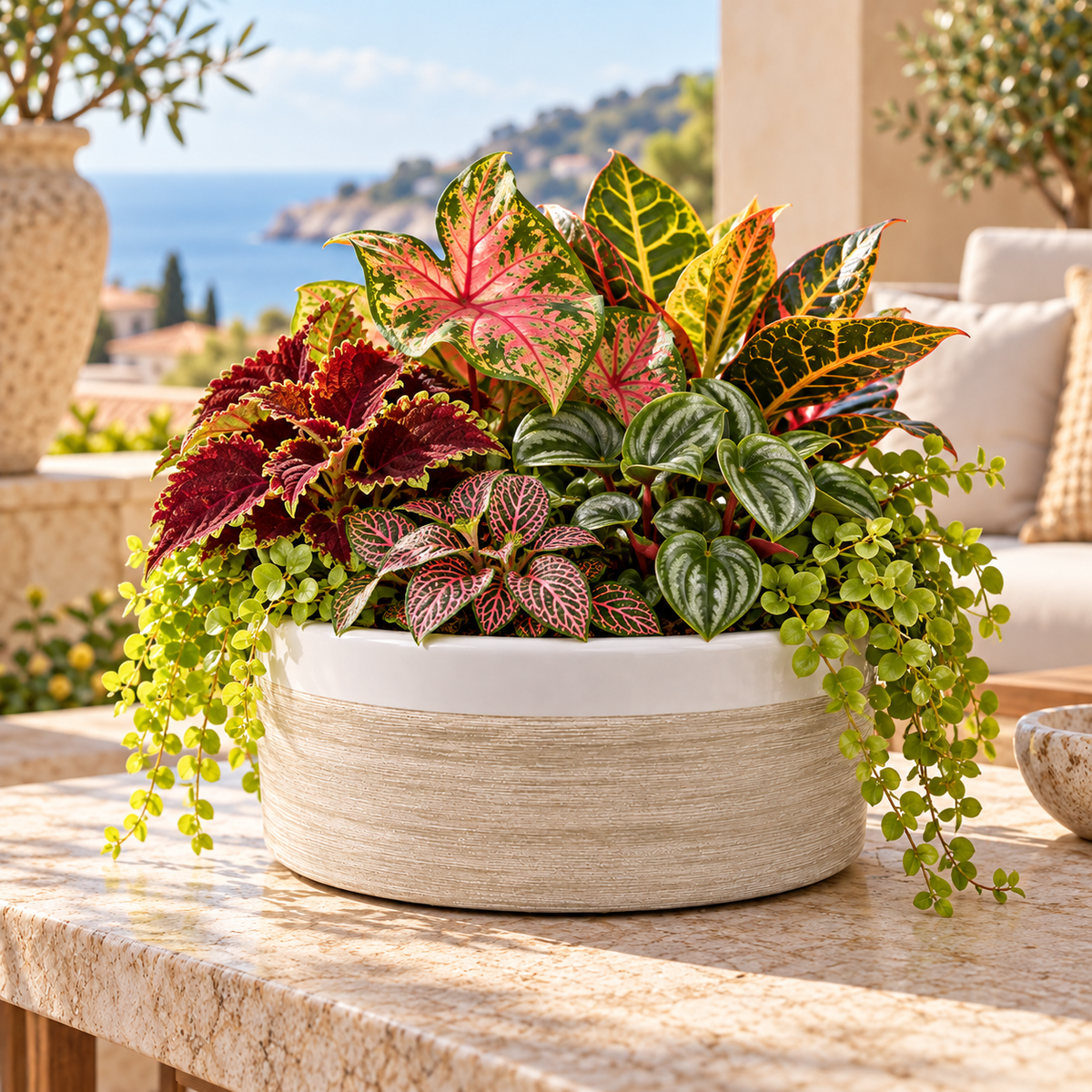 Abril Round Squat Planter Bowl
