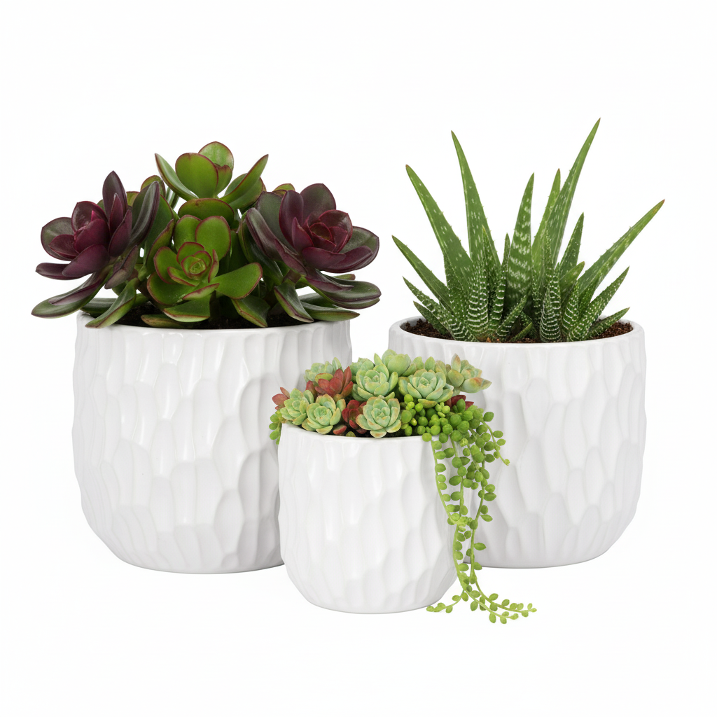 Vyne Ceramic Pot Set (Set of 3)