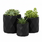 Dagen Diamond Embossed Ceramic Pot Set (Set of 3)