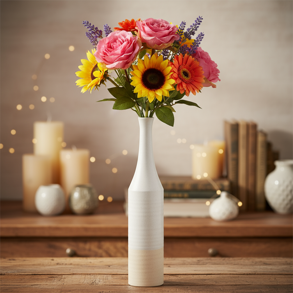 Adia Ceramic Bottle Vase