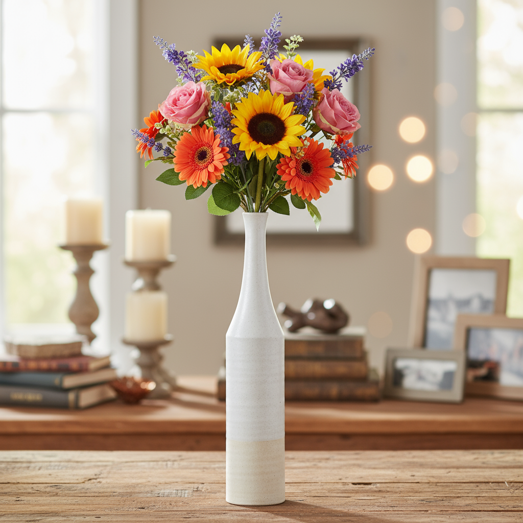 Adia Ceramic Bottle Vase