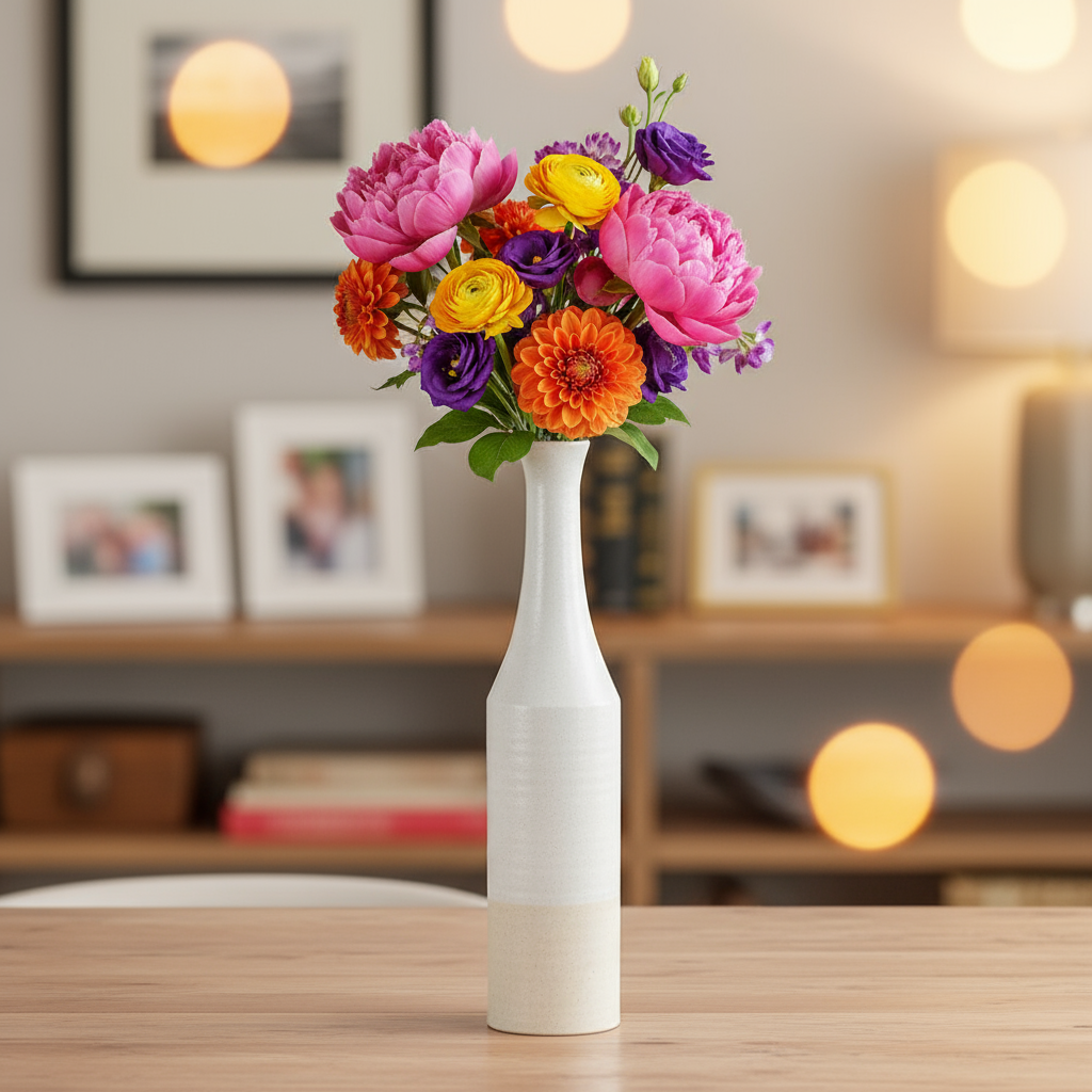 Adia Ceramic Bottle Vase