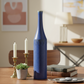 Nora Navy Ceramic Drip Rim Vases