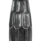 Ceramic Vase Distressed Finish Silver