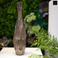 Ceramic Vase Distressed Finish Silver-19.75"H