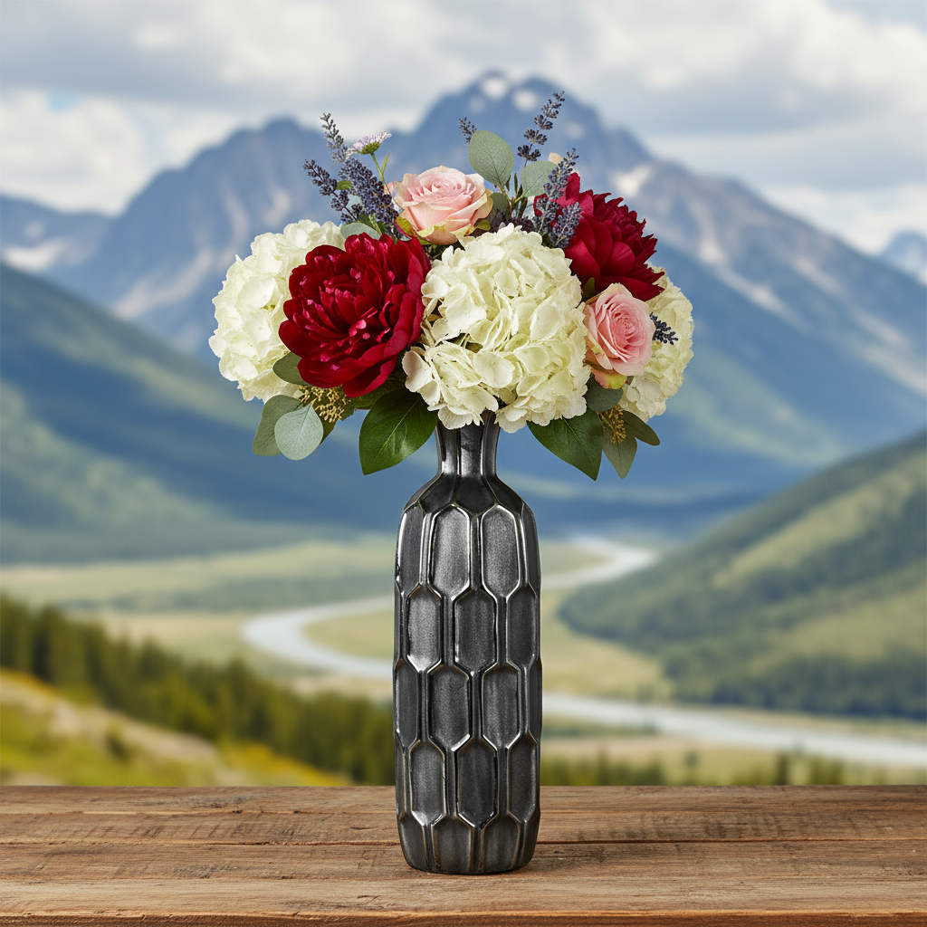 Capucine Ceramic Round Vase