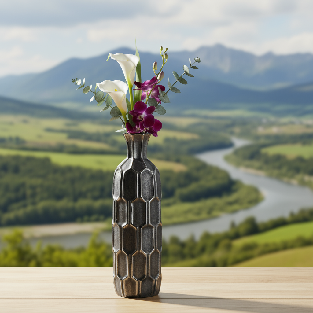 Capucine Ceramic Round Vase