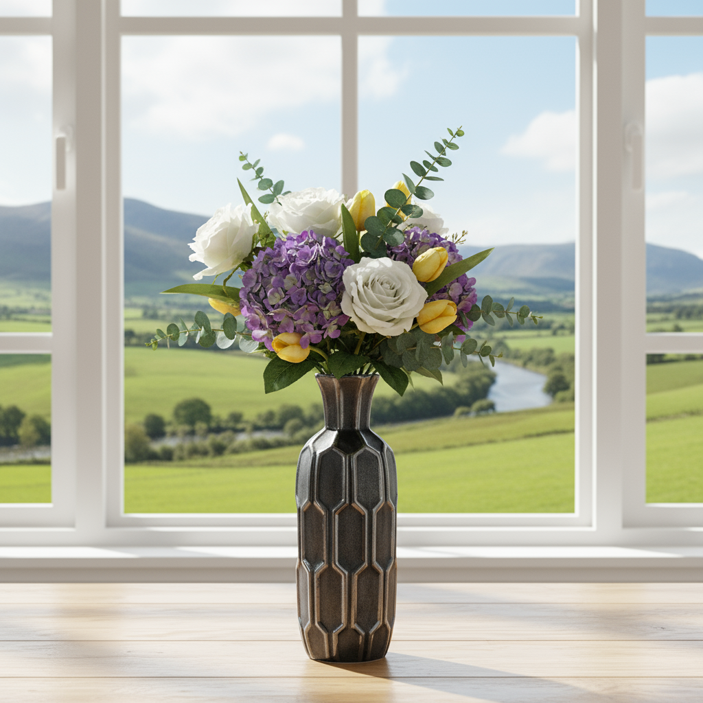 Capucine Ceramic Round Vase
