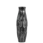 Jayla Ceramic Bellied Vase with Embossed Honeycomb Design