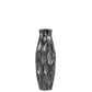 Jayla Ceramic Bellied Vase with Embossed Honeycomb Design