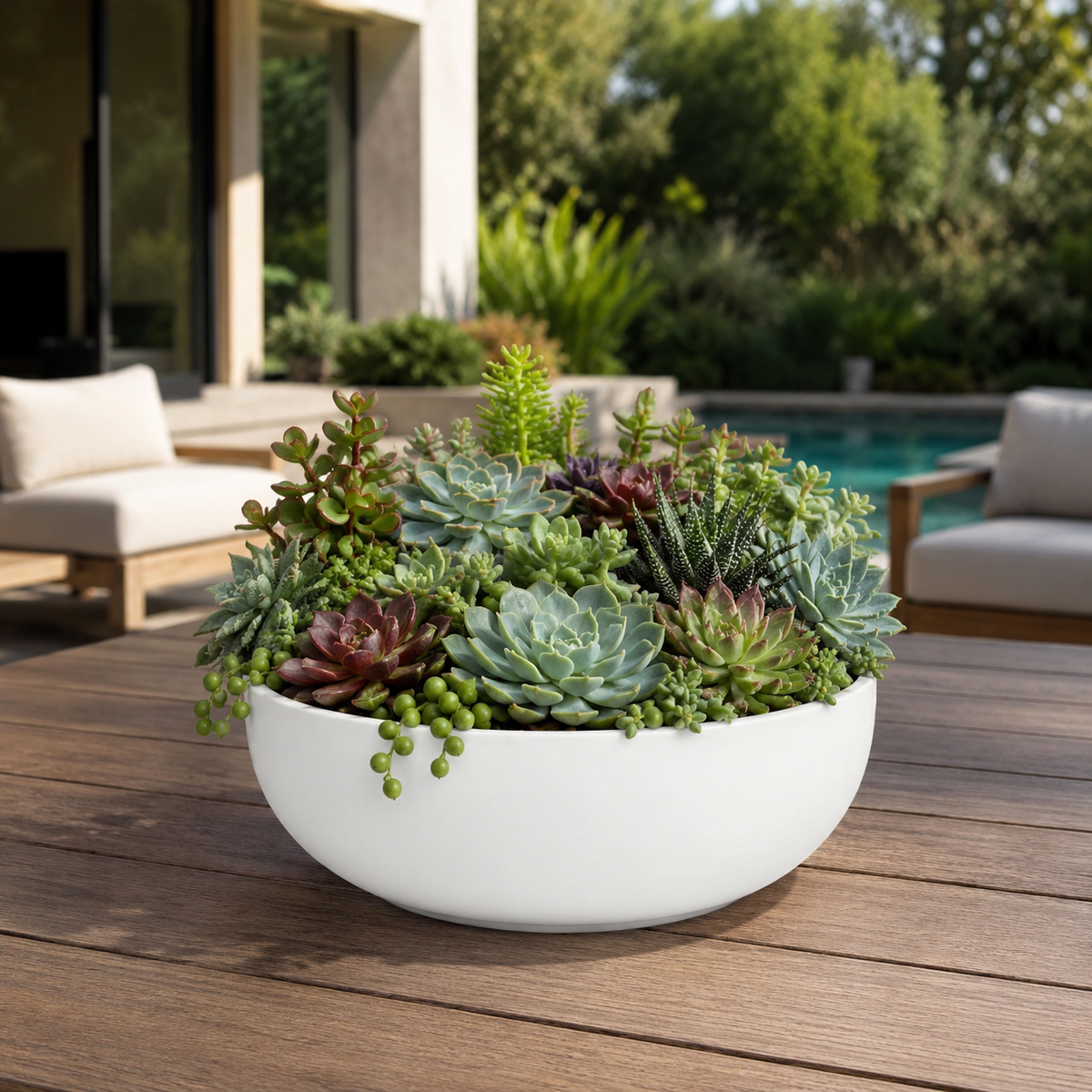 Ellis Dolomite Bowl in Matte White