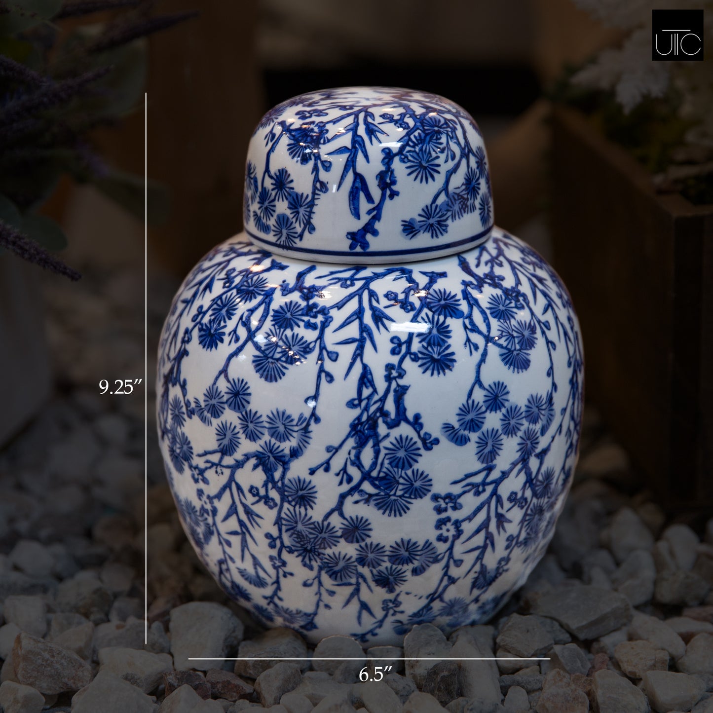 Marston Ceramic Chinoiserie Ginger Jar