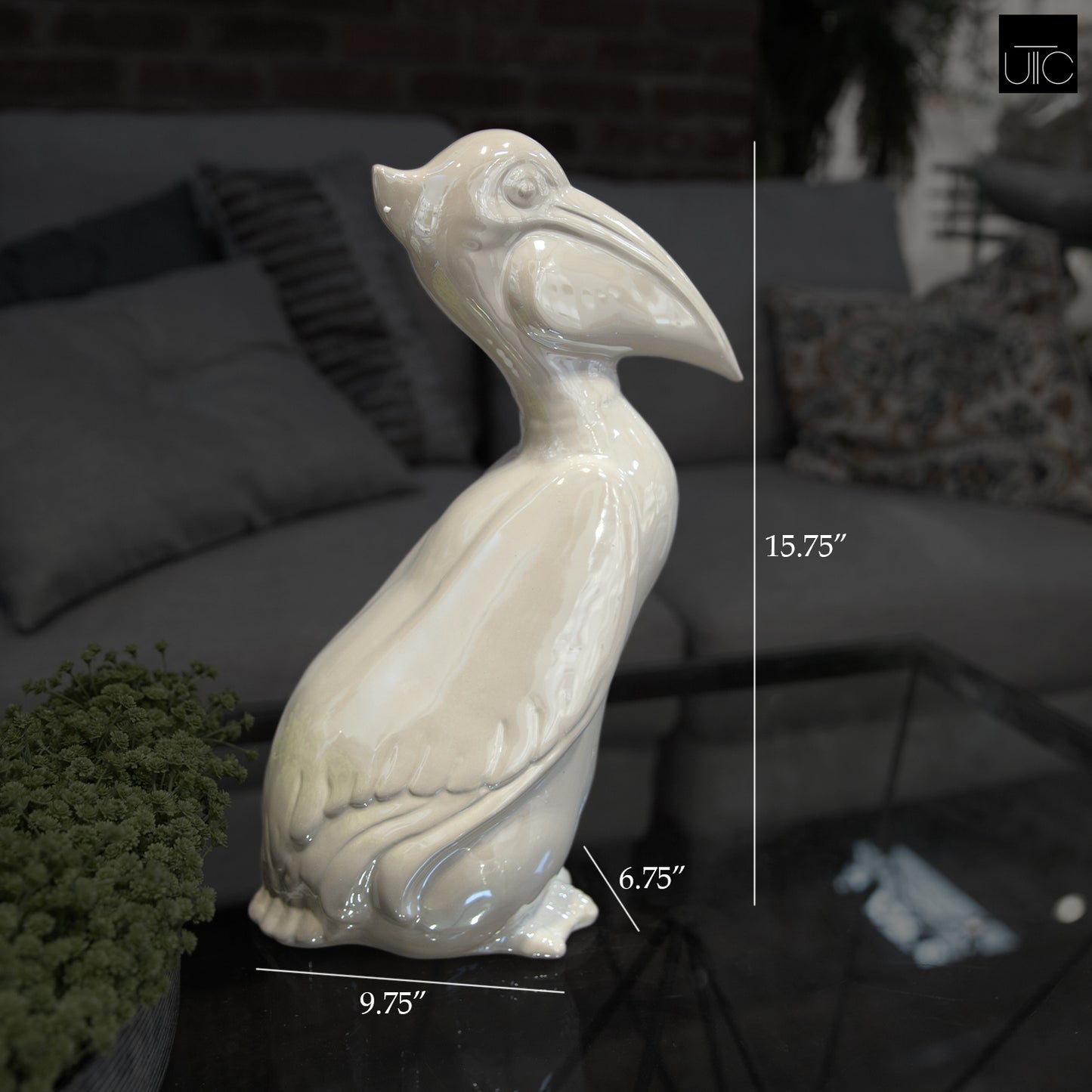 Eloura Ceramic Bird Figurine
