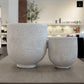 Irina Cylinder Planters with Pedestal Base (Set of 2)