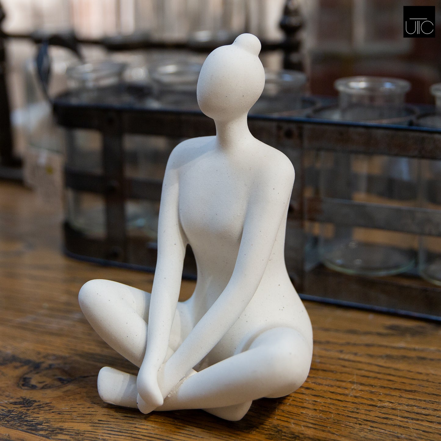 Ceramic Lady Figure White-8.00"H -69