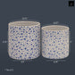 Ceramic Pot Planters Gloss Finish White-5.75"H -91