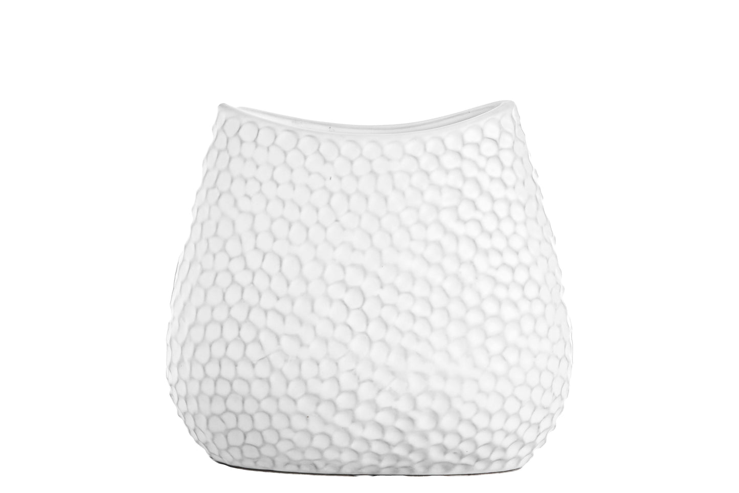 Ceramic Oval Vase Matte Finish