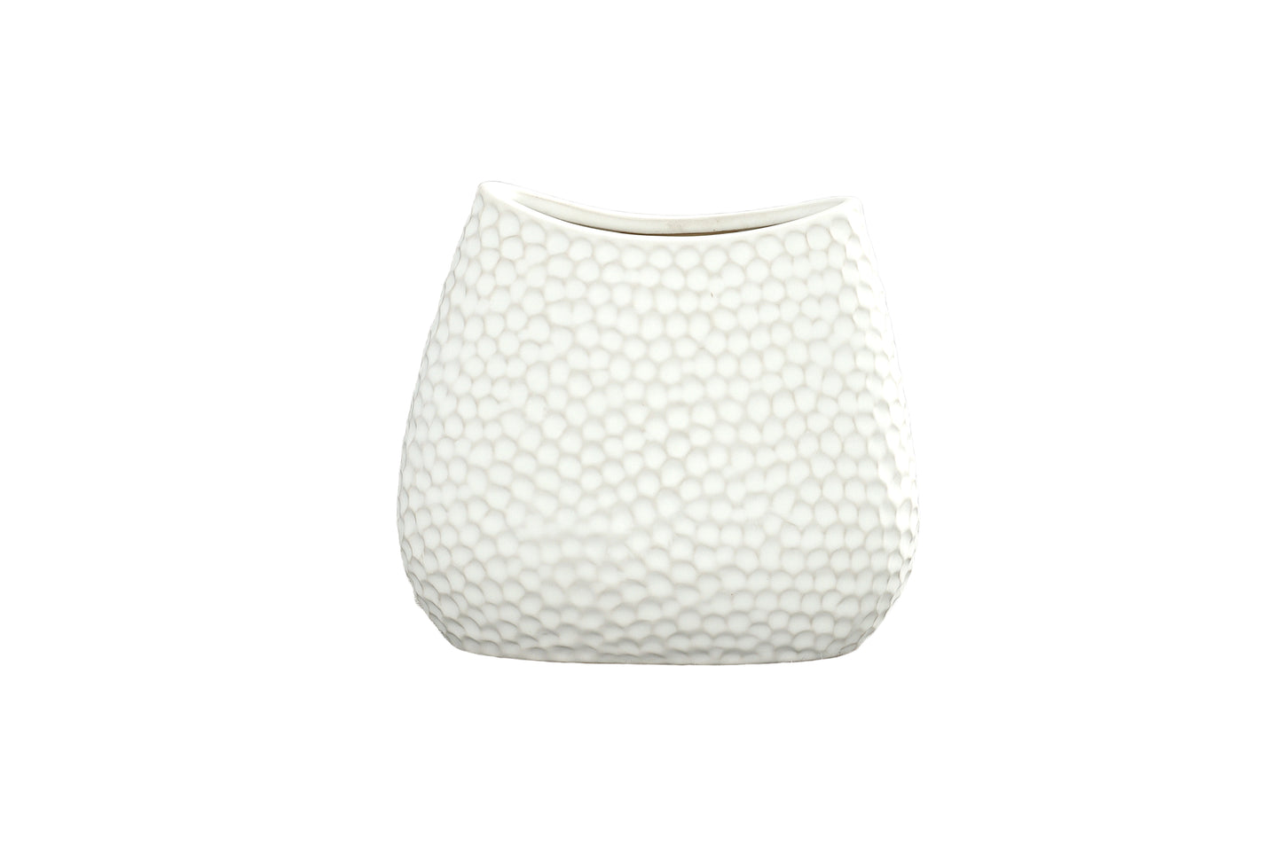 Ceramic Oval Vase Matte Finish