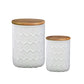 Fern Ceramic Round Canister Set (Set of 2)