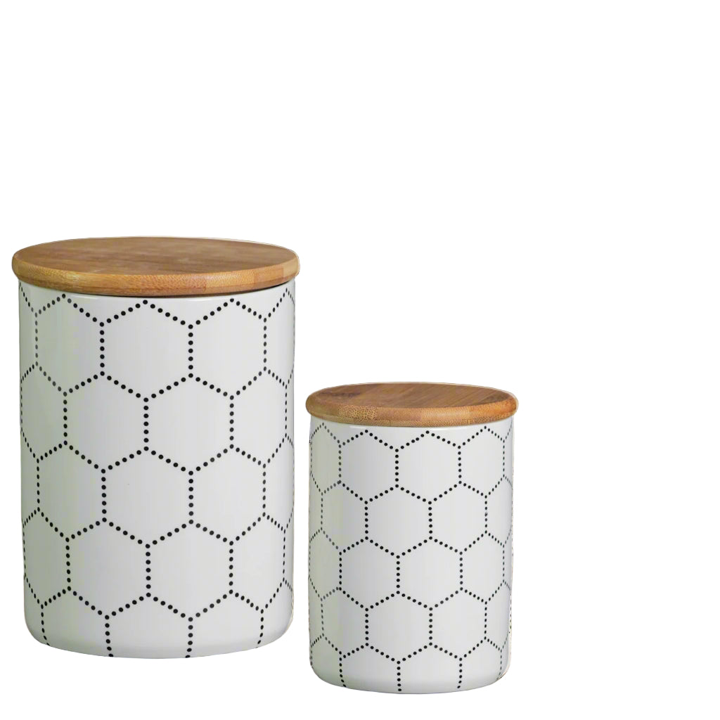 Lavender Ceramic Canister Set (Set of 2)