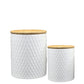 Corina Ceramic Round Canister Set (Set of 2)