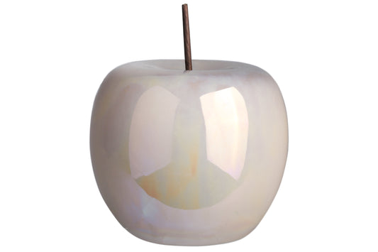 Ceramic Apple Figurine Polished Pearlescent Finish