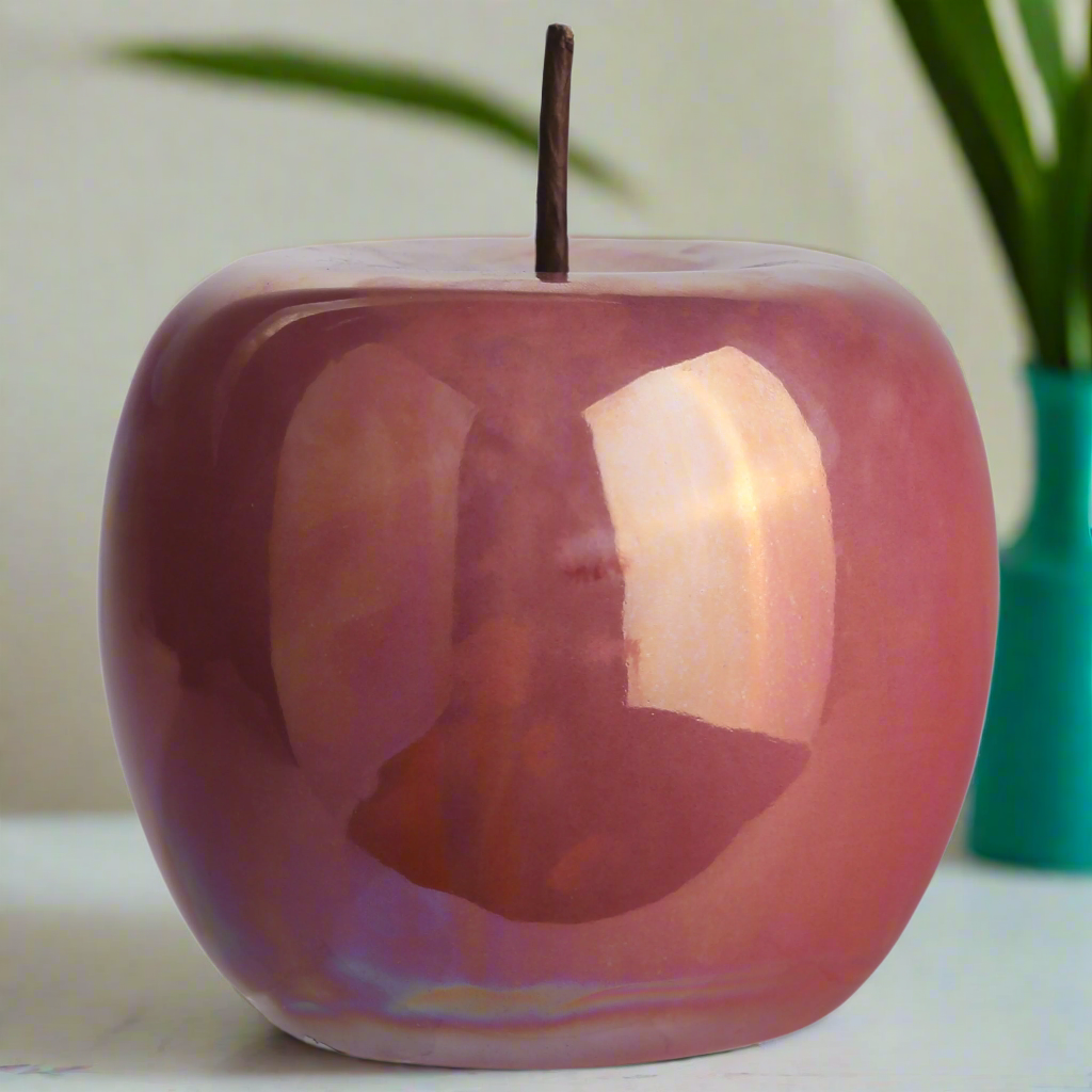 Calira Pearlescent Apple Figurine