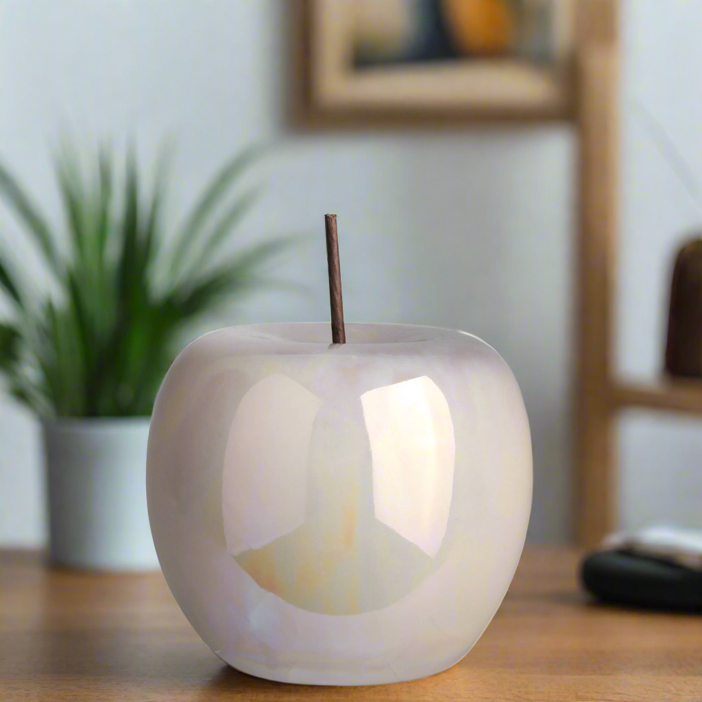 Calira Pearlescent Apple Figurine
