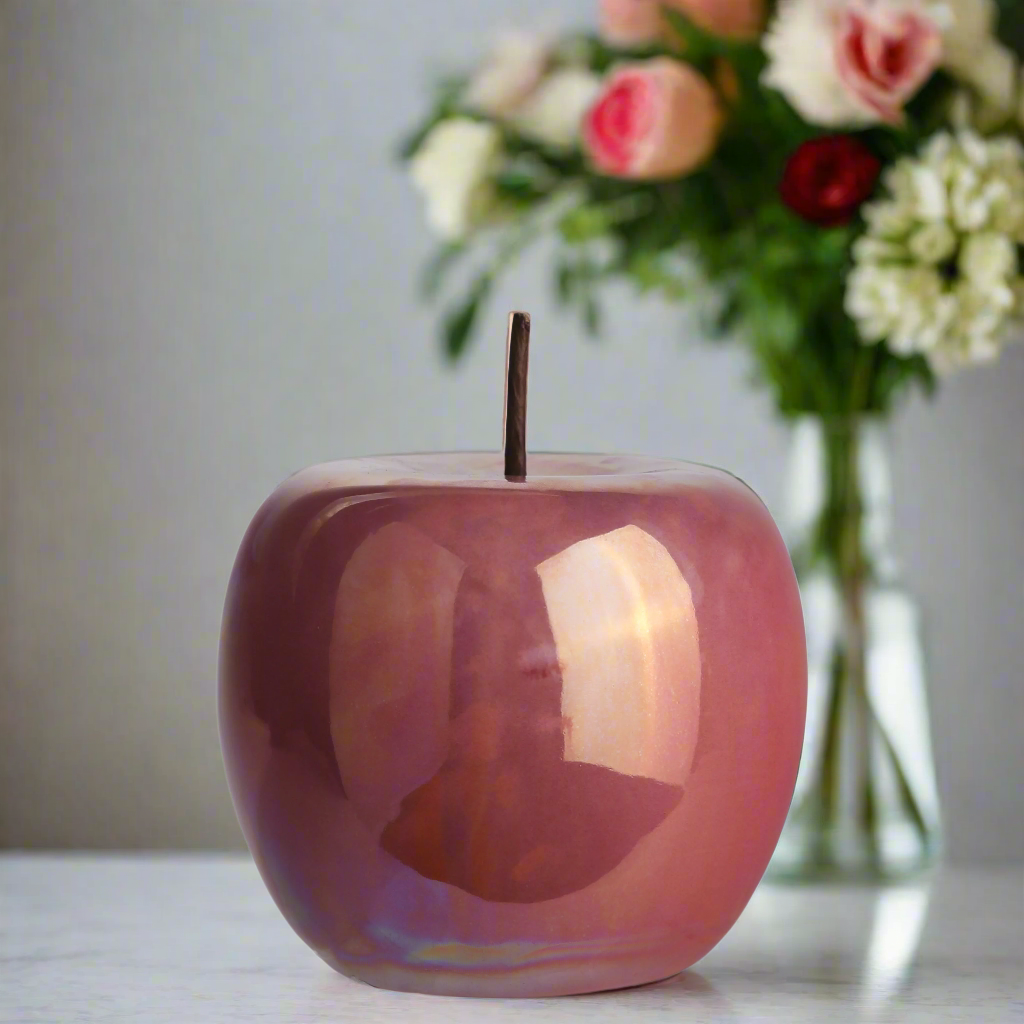 Calira Pearlescent Apple Figurine