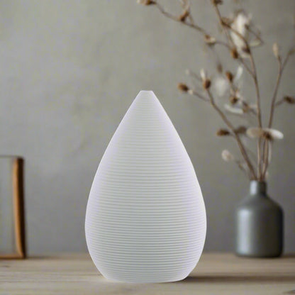 Prienne Bellied Ceramic Ribbed Vase