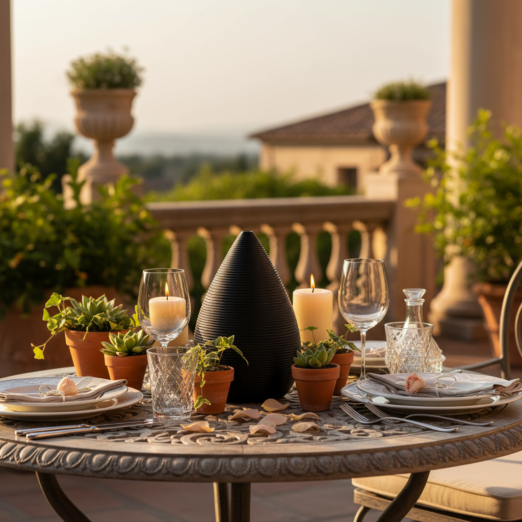 Prienne Bellied Ceramic Ribbed Vase