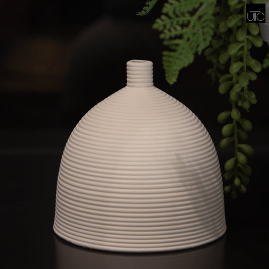 Milora Ribbed Ceramic Vase