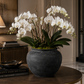 Noir Terra Etched Vase