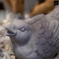 Cement Figurine Concrete Finish Gray-6.5"H