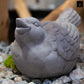 Cement Figurine Concrete Finish Gray-6.5"H