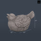 Cement Figurine Concrete Finish Gray-6.5"H