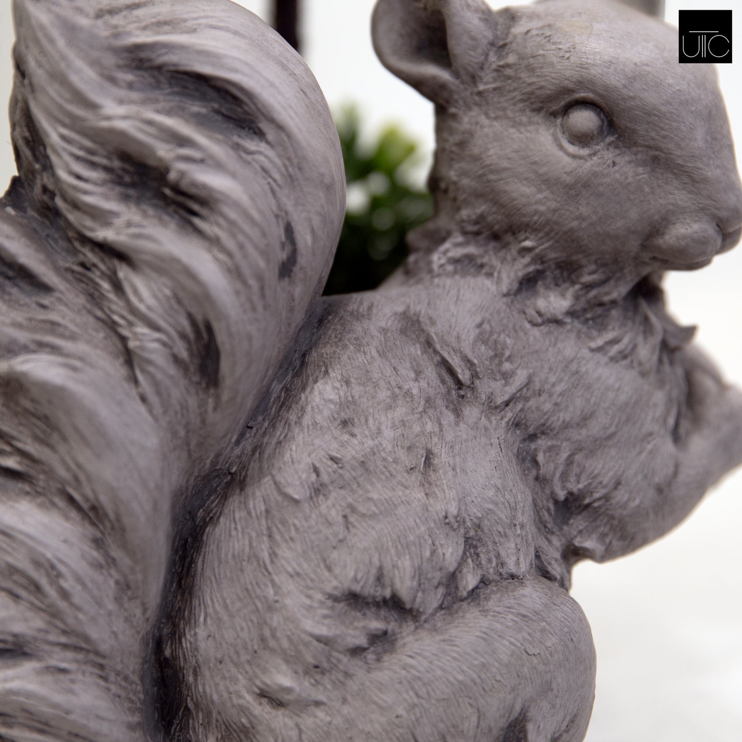 Quibble Cement Squirrel Figurine