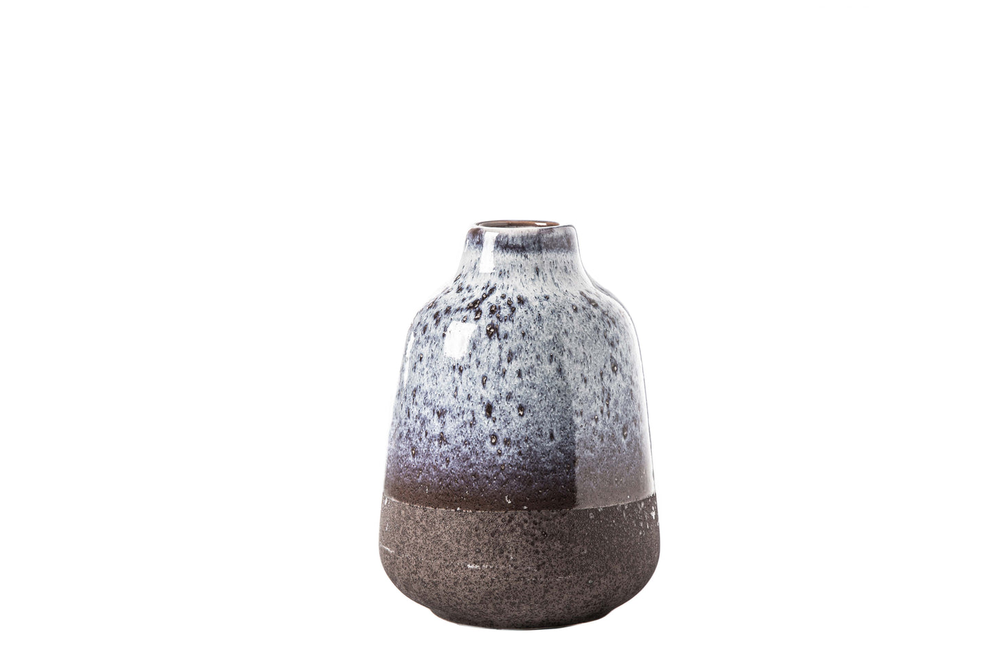 Ceramic Round Vase Gloss Finish Light Blue
