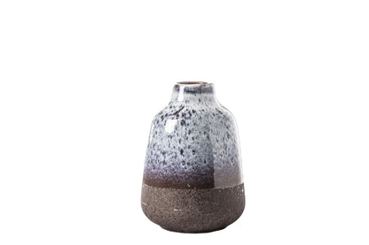 Ceramic Round Vase Gloss Finish Light Blue
