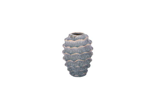Ceramic Vase Gloss Finish Blue