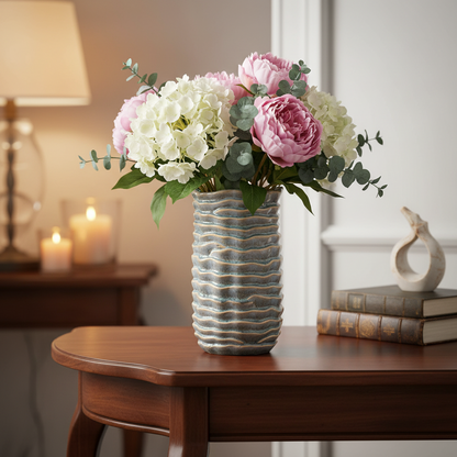 Phoebe Ceramic Round Vase
