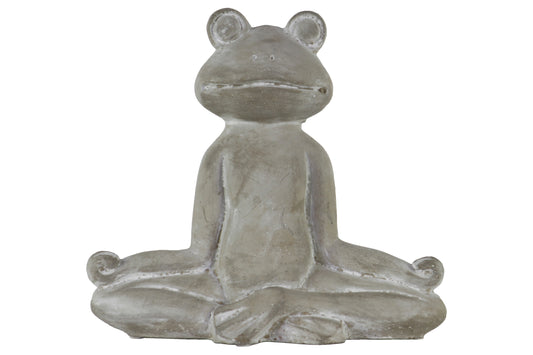 Cement Figurine Concrete Finish Gray-8.25"H -12