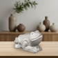 Mary Cement Frog Statue