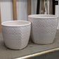 Ceramic Pot Gloss Finish White-5.25"H -76