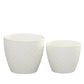 Ceramic Pot Gloss Finish White-5.25"H -77