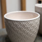 Ceramic Pot Gloss Finish White-5.25"H -77