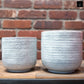 Ceramic Round Pot Gloss Finish Ivory..6.25"x6.25"x5.75"H -152